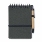 Bloc-notes personnalisé 140 pages lignées en cuir recyclé - Letoya | pandacolach - thumb - 1