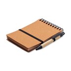 Bloc-notes personnalisé 140 pages lignées en cuir recyclé - Letoya | pandacolach - thumb - 2