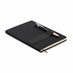 Carnet A5 personnalisé 160 pages lignées en feutre rpet - Nexas | pandacola - thumb