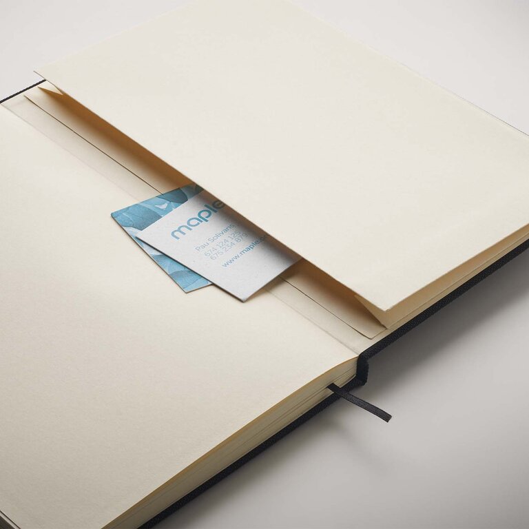 Carnet A5 personnalisé 160 pages lignées en feutre rpet - Nexas | pandacolach - 4