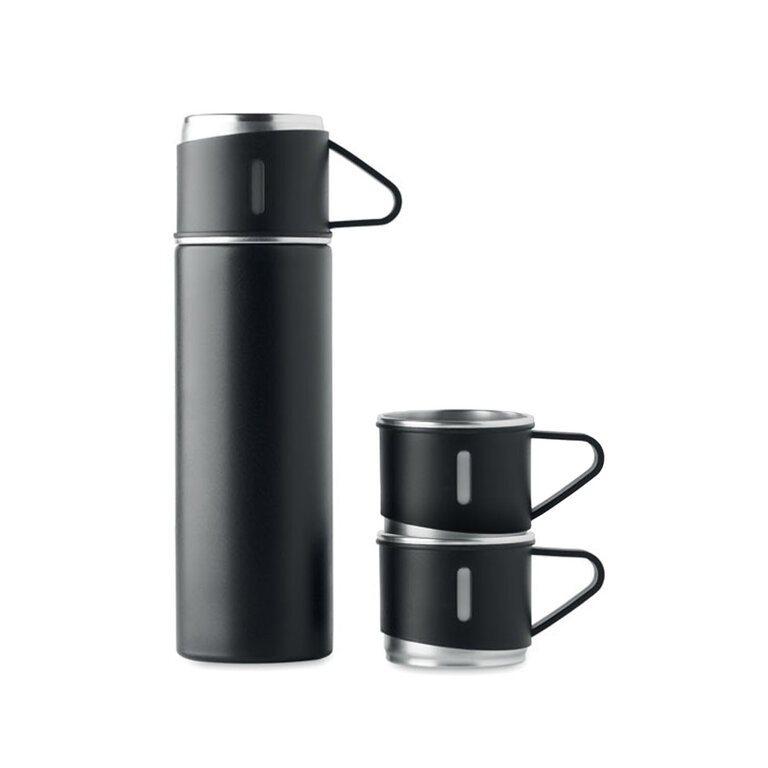 Bouteille isotherme personnalisée avec 2 gobelets - Cofetiempo | pandacolach