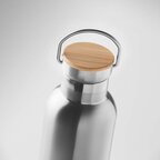 Bouteille isotherme personnalisée à double paroi en acier et bambou 750 ml - Helsinki | pandacolach - thumb - 3
