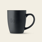 Mug publicitaire noir en céramique avec intérieur coloré 290 ml - Colour Black Trent | pandacola - thumb