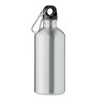 Gourde personnalisée en acier recyclé avec mousqueton 500 ml - Aregon | pandacolach - thumb