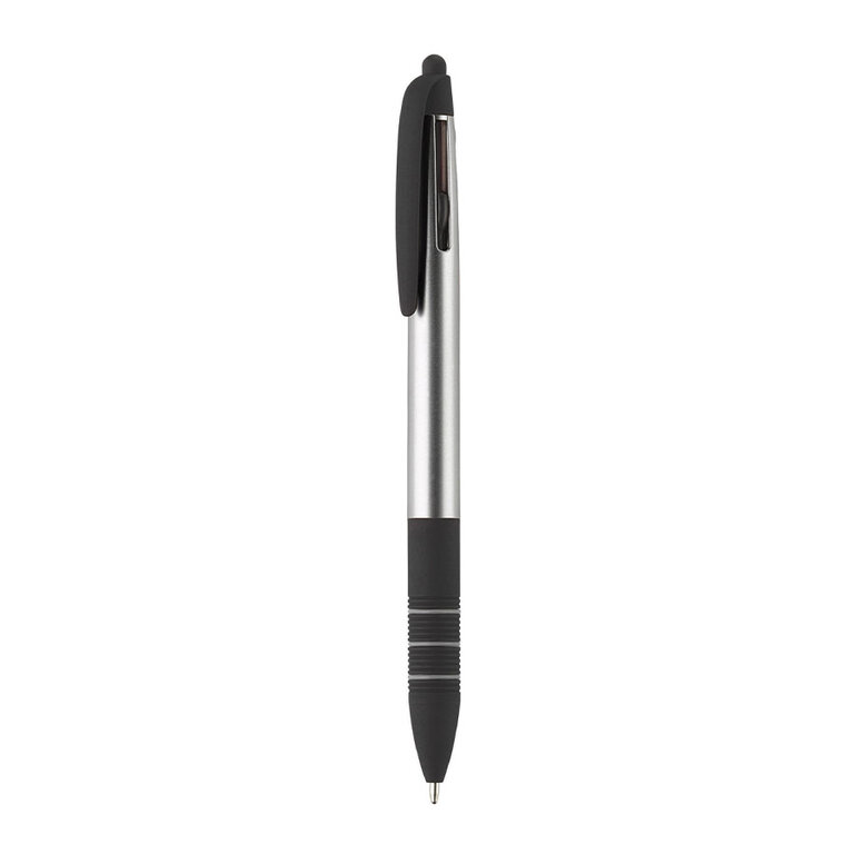Stylo personnalisable 3 couleurs avec stylet - Mayell | pandacolach