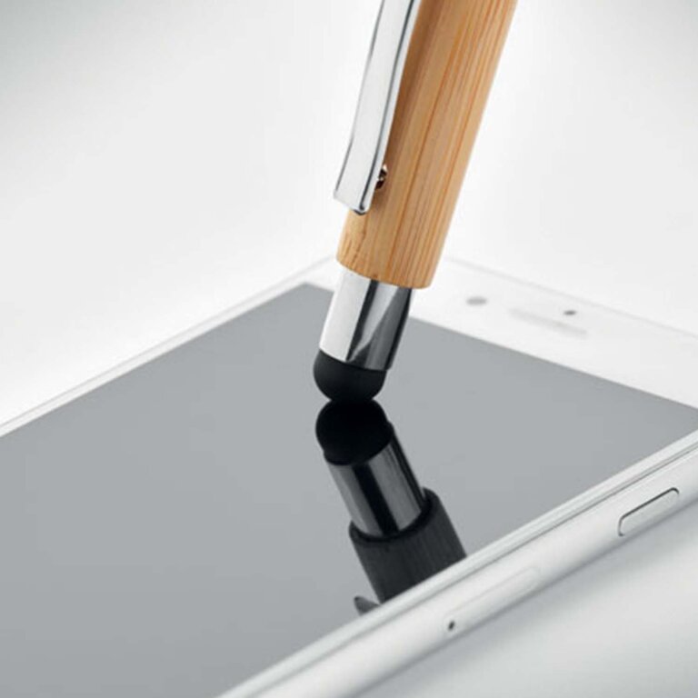Stylo personnalisable avec stylet bambou - Nitide | pandacolach - 2