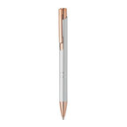 Stylo à bille personnalisé deux stries en aluminium - Alimo Gold | pandacola - thumb