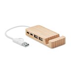 Hub double USB et support téléphone personnalisé - Huppu | pandacolach - thumb - 2