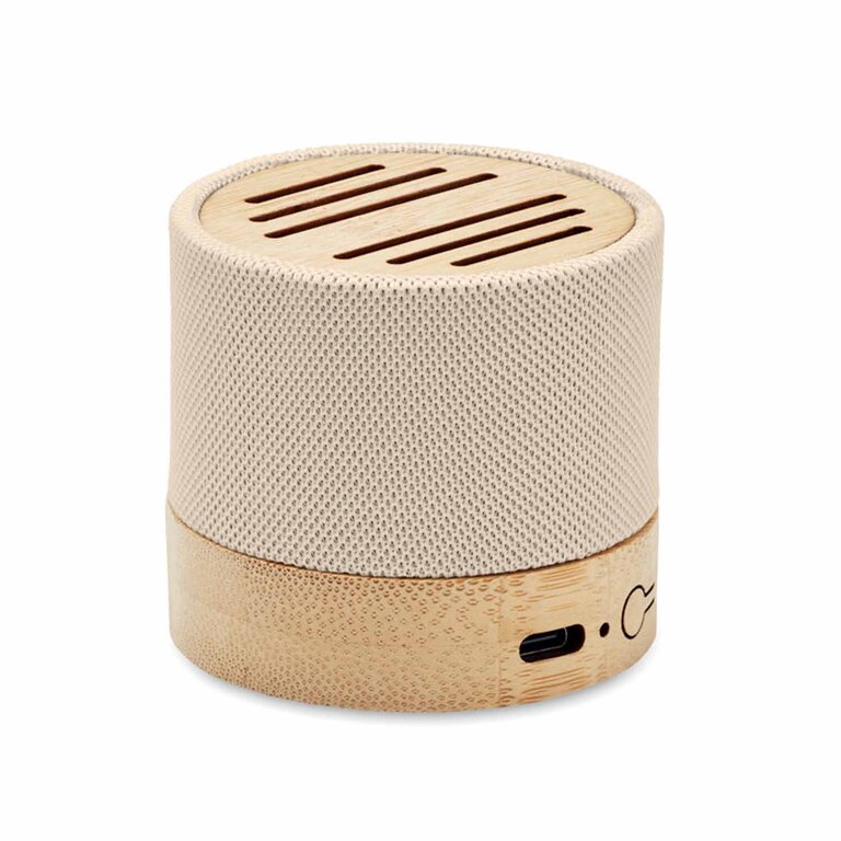 Mini enceinte sans fil personnalisé - Elig bambou | pandacolach