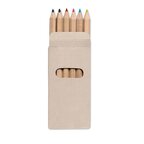 Etui de 6 mini crayons personnalisbale de couleur - Cordoa | pandacola - thumb