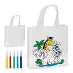 Sac à colorier personnalisé avec 5 feutres - Kidbeg | pandacolach - thumb