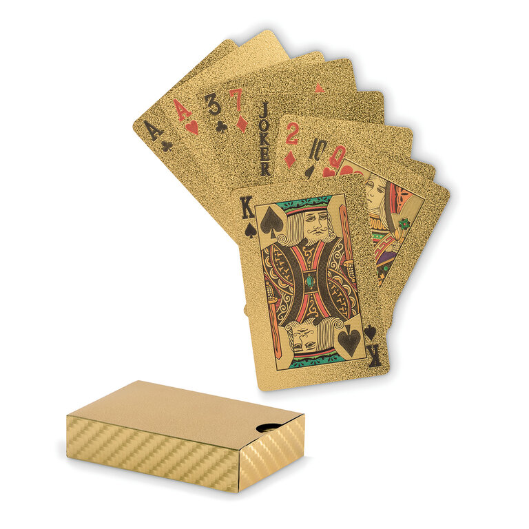 Jeu de 54 cartes waterproof personnalisé - Goldea | pandacolach
