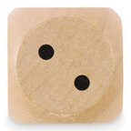 De en bois personnalisé - Gambel 3 cm | pandacolach - thumb - 4