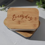 Lunch box couvercle en bambou personnalisé 1L - Bucato | pandacolach - thumb - 2