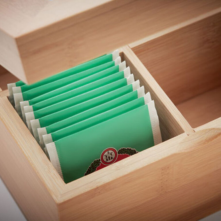 Boîte à thé personnalisable en bambou - Kavi | pandacolach - 2