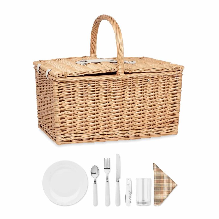 Panier pique-nique personnalisé pour 4 personnes - Vivo+ | pandacolach - 1