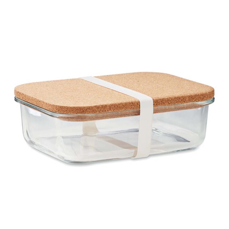 Lunch box personnalisée en verre et liege 830 ml - Bucato liege | pandacolach - 1