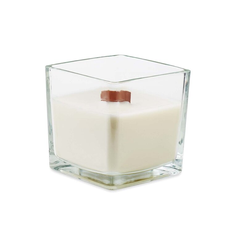 Bougie parfumée meche bois personnalisé - Vaniloom M | pandacolach