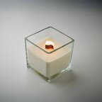 Bougie parfumée meche bois personnalisé - Vaniloom M | pandacolach - thumb - 2