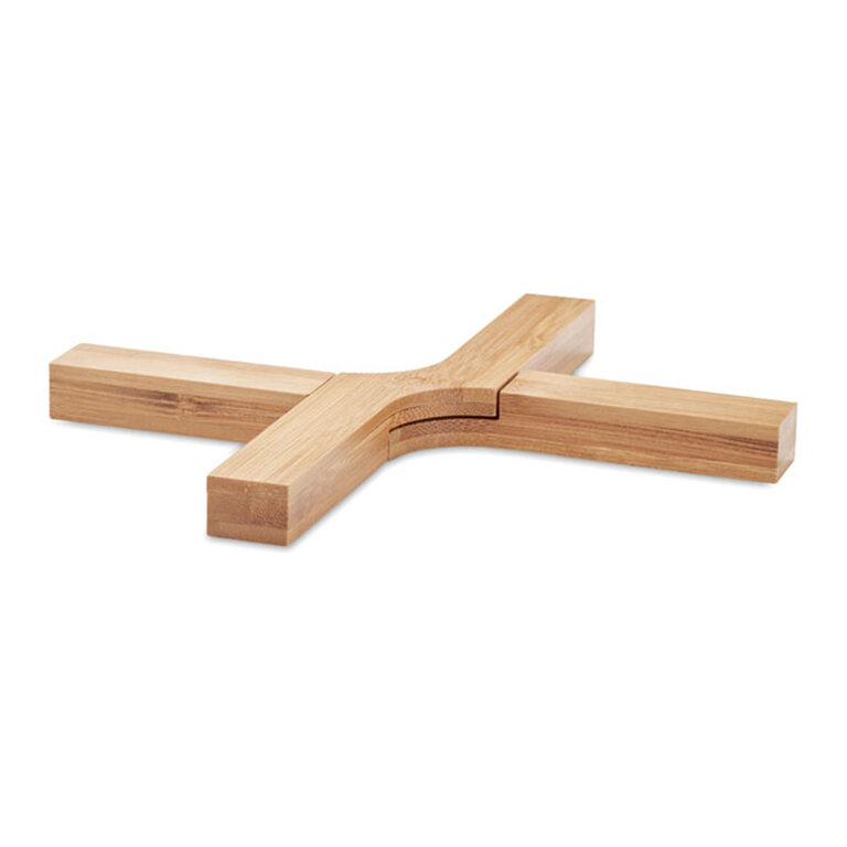 Dessous plat personnalisé pliant bambou - Xule | pandacolach