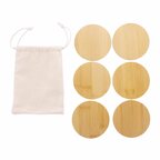 Set 6 dessous de verre personnalisé en bambou - Suppo | pandacolach - thumb