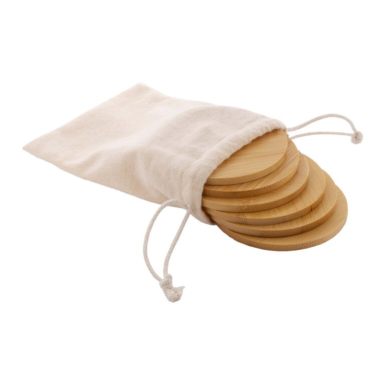 Set 6 dessous de verre personnalisé en bambou - Suppo | pandacolach - 2