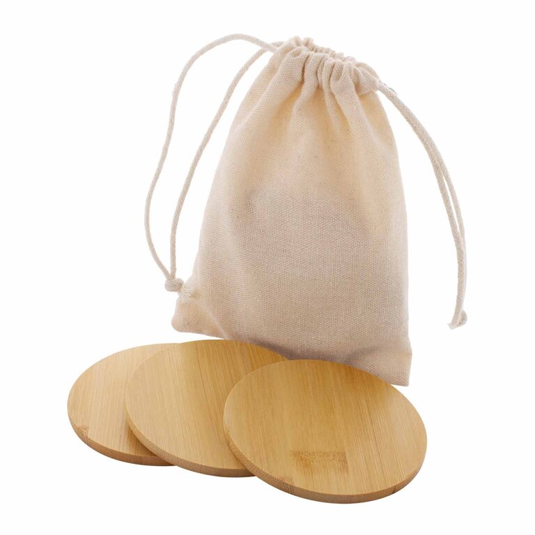 Set 6 dessous de verre personnalisé en bambou - Suppo | pandacolach - 3