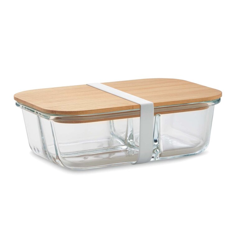 Lunchbox verre bambou personnalisée 800 ml - Bucato glass smart | pandacolach