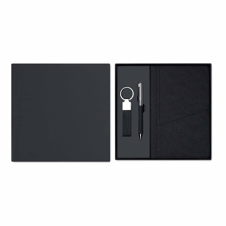 Coffret carnet stylo porte-clés personnalisée - Scriba | pandacolach