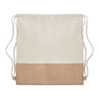 Sac à dos personnalisable en coton et jute 140 gr/m² - Sandinu | pandacolach - thumb