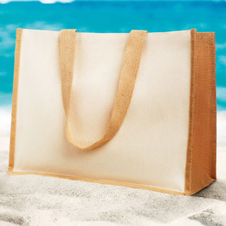 Sac personnalisable en jute/toile - Fioro | pandacolach - 3