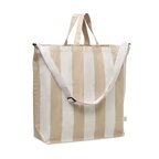 Sac personnalisable en coton recyclé rayé - Sapi double | pandacola - thumb
