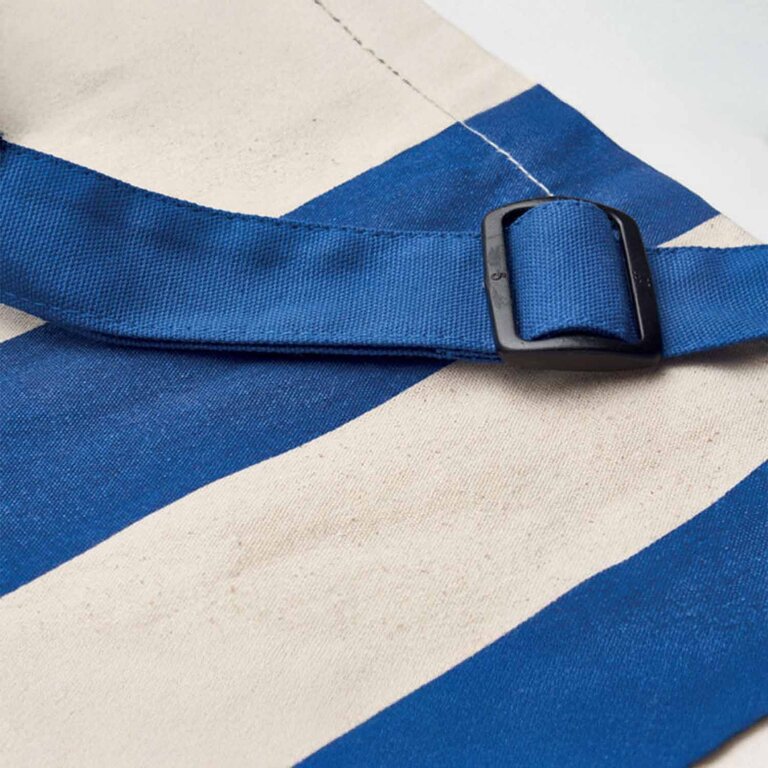 Sac en coton recyclé raye personnalisé - Sapi double | pandacolach - 2