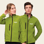 Veste personnalisable zippée softshell homme 340 gr/m² - Relax | pandacola - thumb