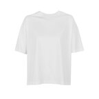 Tee-shirt oversize personnalisable blanc femme en coton bio 180 gr/m² - Boxy | pandacolach - thumb