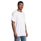 Tee-shirt oversize personnalisable blanc homme en coton bio 180 gr/m² - Boxy | pandacolach - thumb - 2