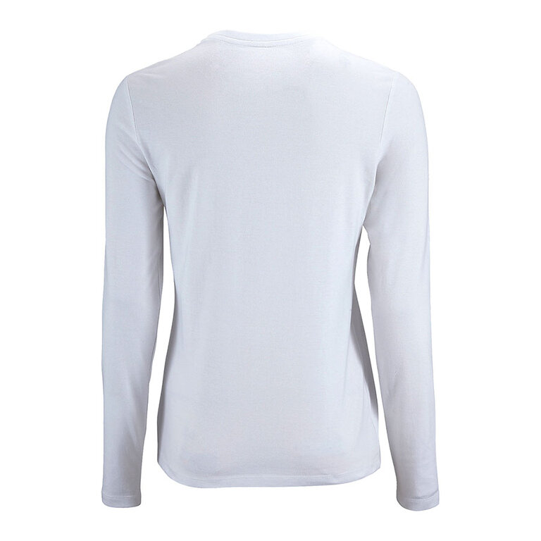 Tee-shirt personnalisé femme blanc manches longues en coton 190 gr/m² - Impérial Lsl | pandacolach - 2