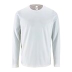 Tee-shirt personnalisé homme blanc manches longues en coton 190 gr/m² - Impérial Lsl | pandacolach - thumb
