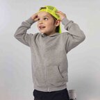 Sweat personnalisé enfant zippé à capuche 300 gr/m² - Stone | pandacola - thumb