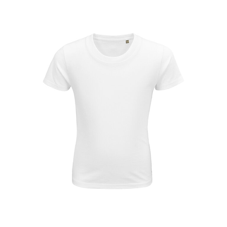 Tee-shirt personnalisable blanc enfant en coton bio 175 gr/m² - Pioneer | pandacolach
