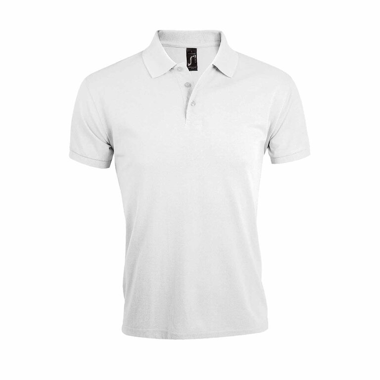 Polo personnalisé homme blanc en polycoton 200 gr/m² - Prime | pandacolach