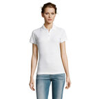 Polo personnalisé femme blanc en polycoton 200 gr/m² - Prime | pandacola - thumb