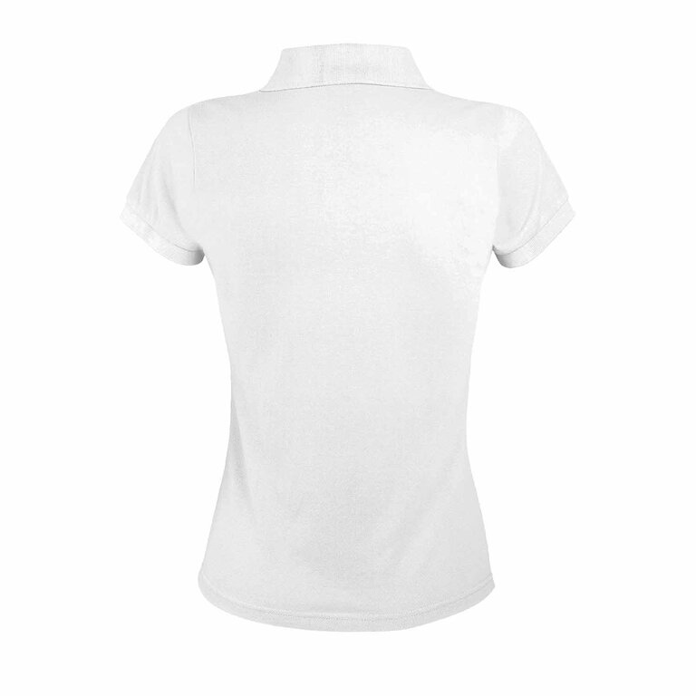 Polo personnalisé femme blanc en polycoton 200 gr/m² - Prime | pandacolach - 2