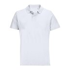 Polo personnalisé mixte blanc en coton 170 gr/m² - Pulse | pandacolach - thumb - 1