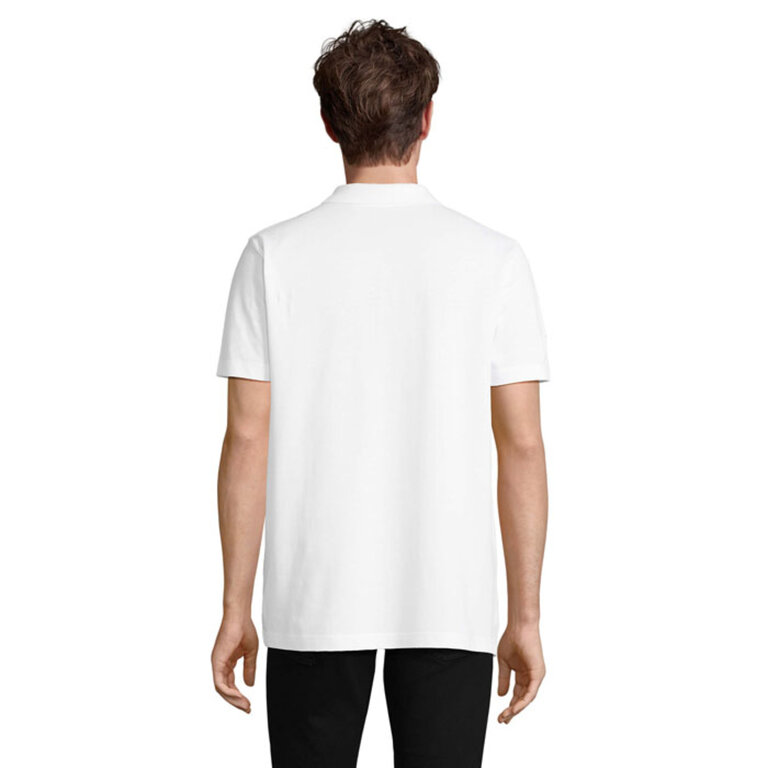 Polo personnalisé unisexe blanc en coton 170 gr/m² - Pulse | pandacola - 2
