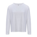T-shirt personnalisé femme blanc manches longues en coton 150 gr/m² - Monarch | pandacolach - thumb - 1