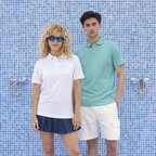 Polo de sport personnalisé mixte en polyester recyclé 130 gr/m² - Pitcher | pandacolach - thumb - 3