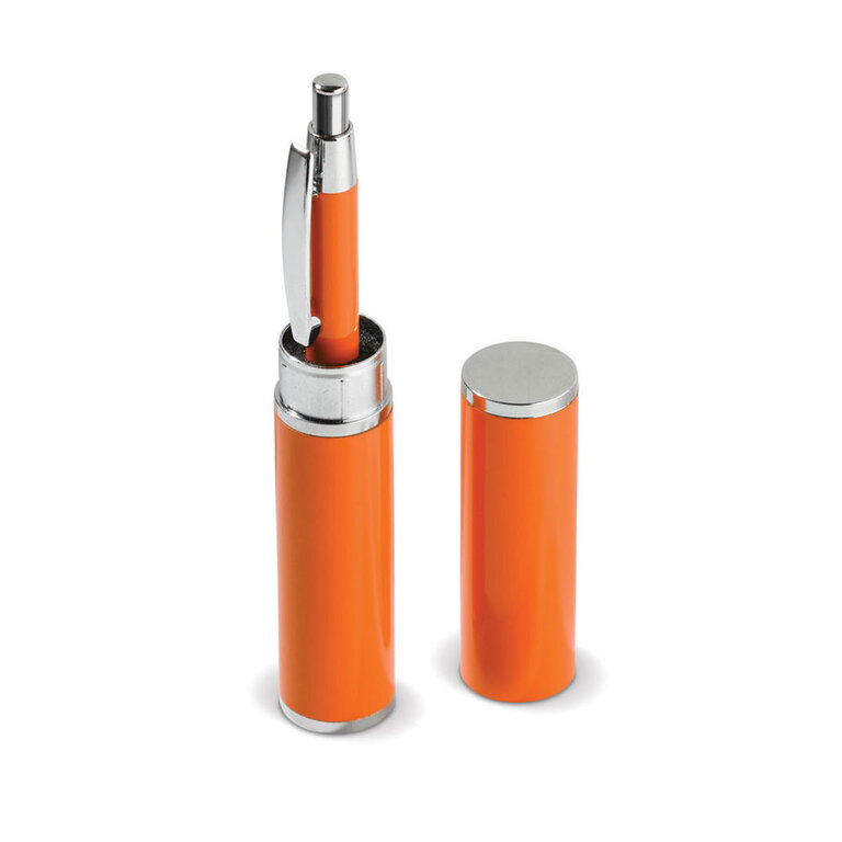 Stylo à bille personnalisable assorti à son tube - Cline | pandacola - 1