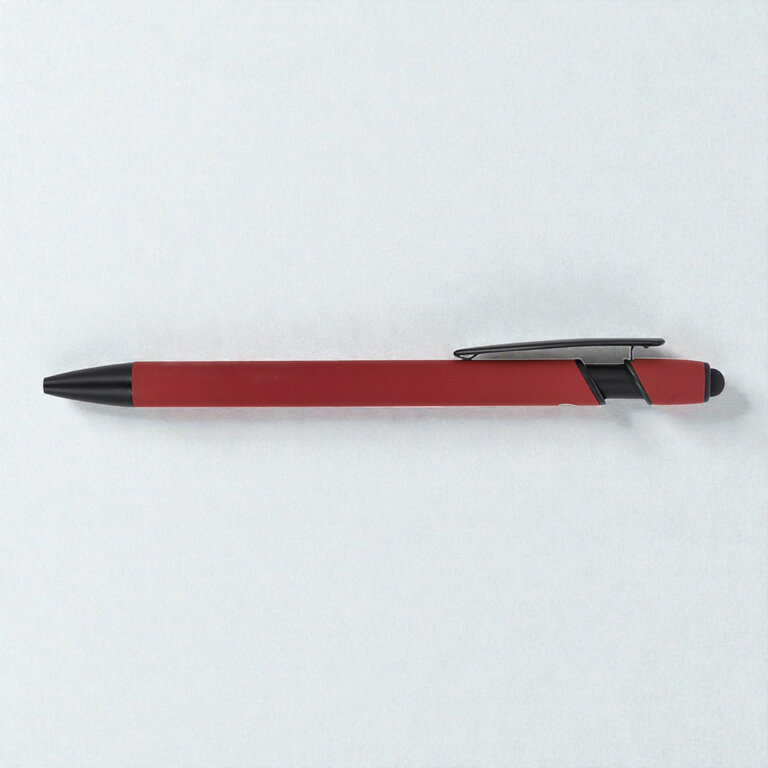 Stylo à bille personnalisable en aluminium avec stylet - Royalo Black Recyclé | pandacola - 2