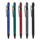 Stylo à bille personnalisable en aluminium avec stylet - Royalo Black Recyclé | pandacola - thumb - 3